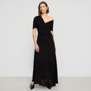 thilda-ruched-off-shoulder-dress-black